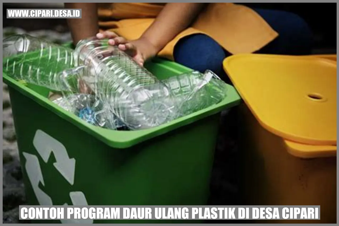 Contoh Program Daur Ulang Plastik di Desa Cipari