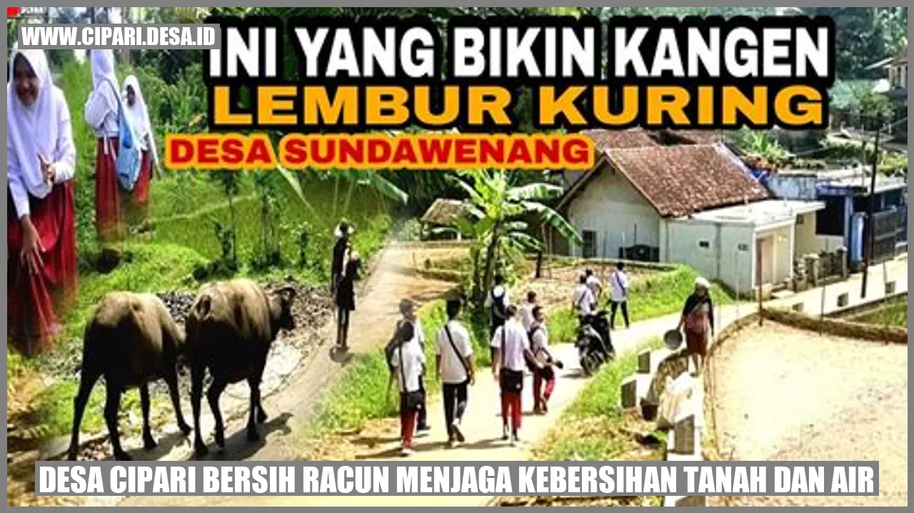 Desa Cipari bersih racun