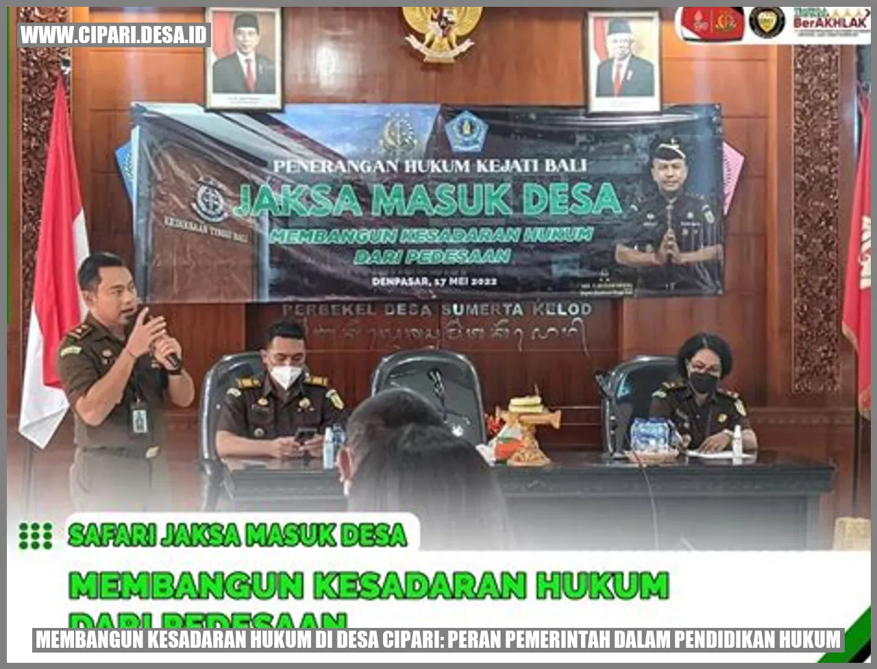 Membangun Kesadaran Hukum di Desa Cipari: Peran Pemerintah dalam Pendidikan Hukum