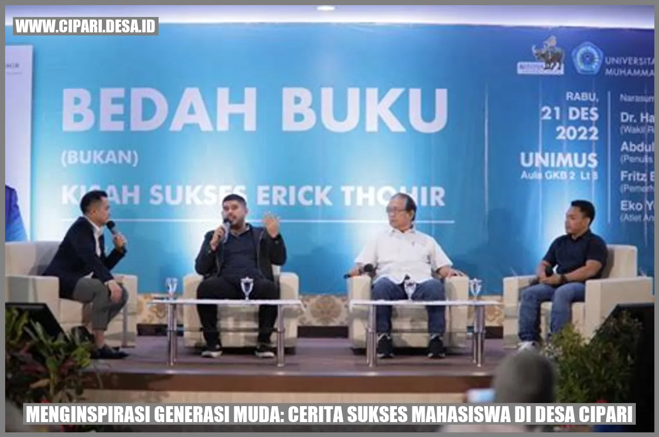 Menginspirasi Generasi Muda: Cerita Sukses Mahasiswa di Desa Cipari