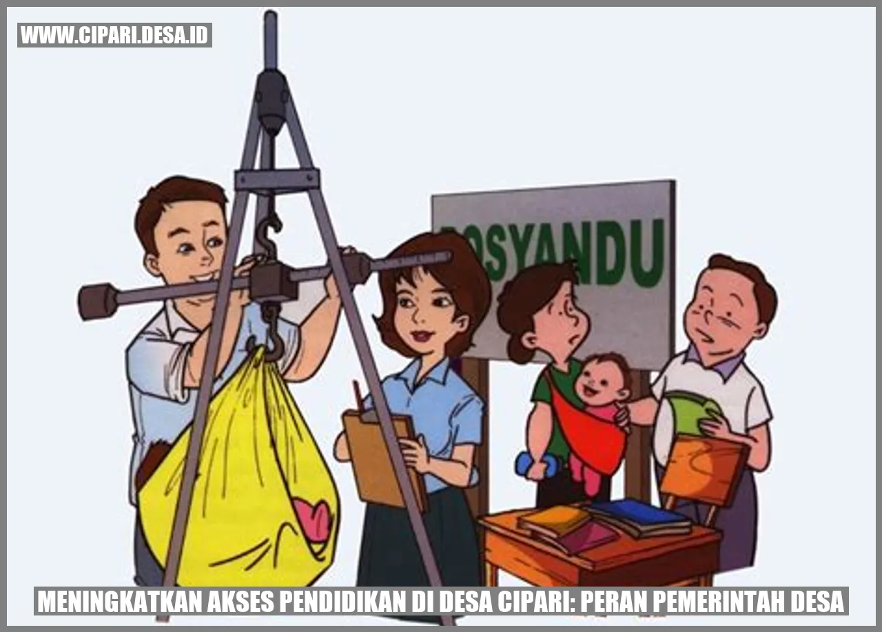 Aksesibilitas pendidikan di Desa Cipari