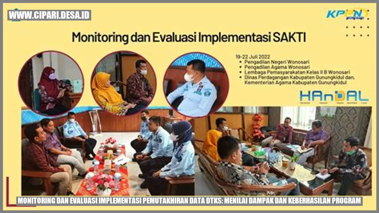 Monitoring dan Evaluasi Implementasi Pemutakhiran Data DTKS: Menilai Dampak dan Keberhasilan Program