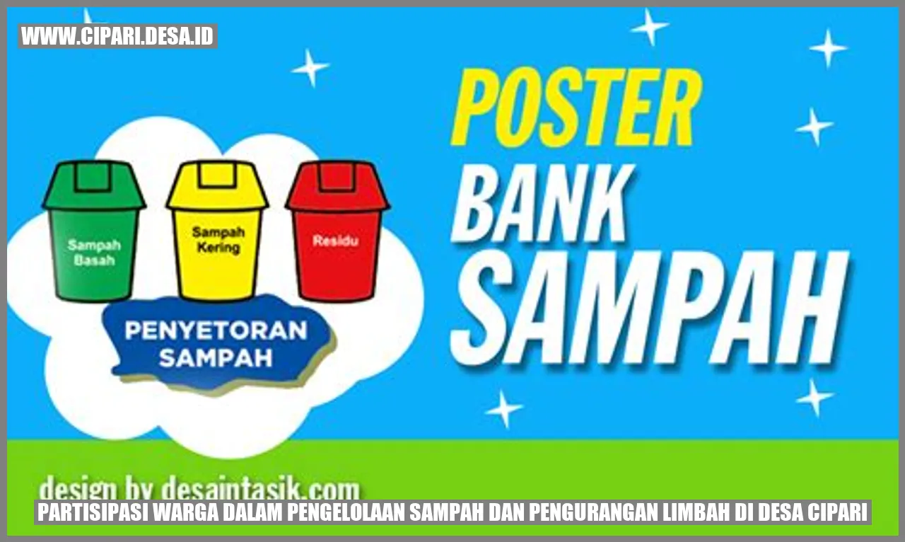 Partisipasi Warga dalam Pengelolaan Sampah dan Pengurangan Limbah di Desa Cipari