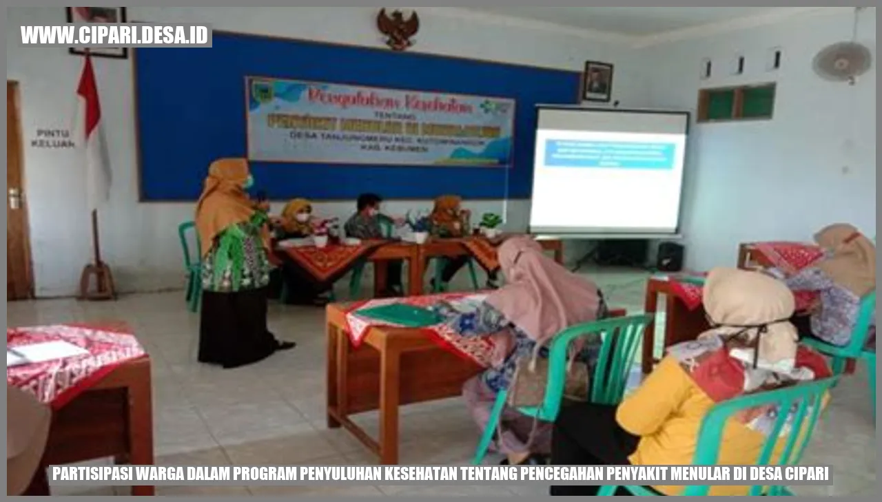 Partisipasi Warga dalam Program Penyuluhan Kesehatan tentang Pencegahan Penyakit Menular di Desa Cipari