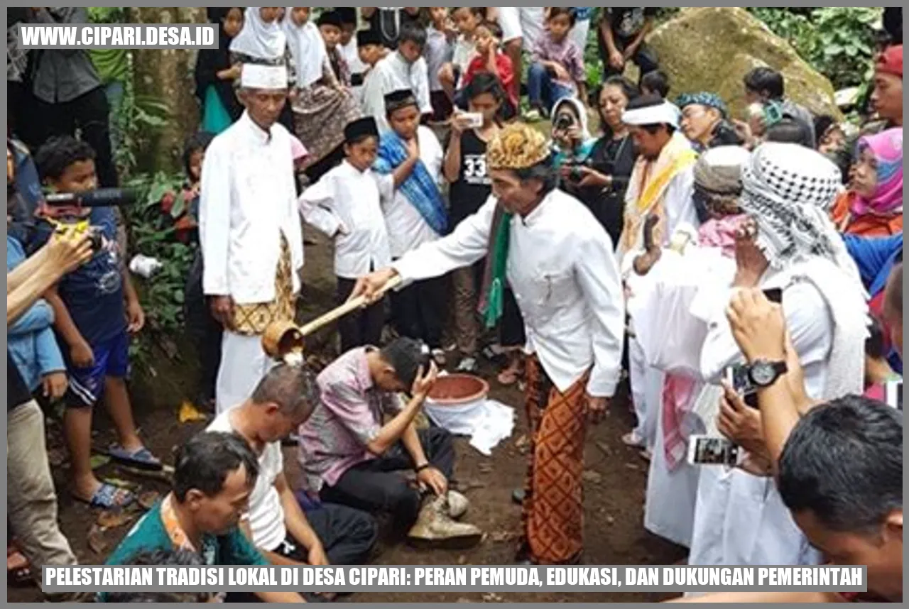 gambar pelestarian tradisi lokal di Desa Cipari