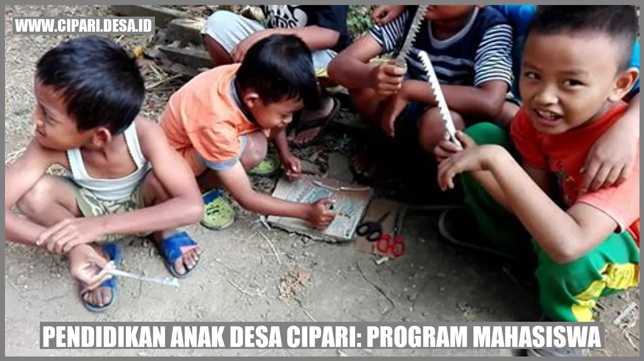 Pendidikan Anak Desa Cipari