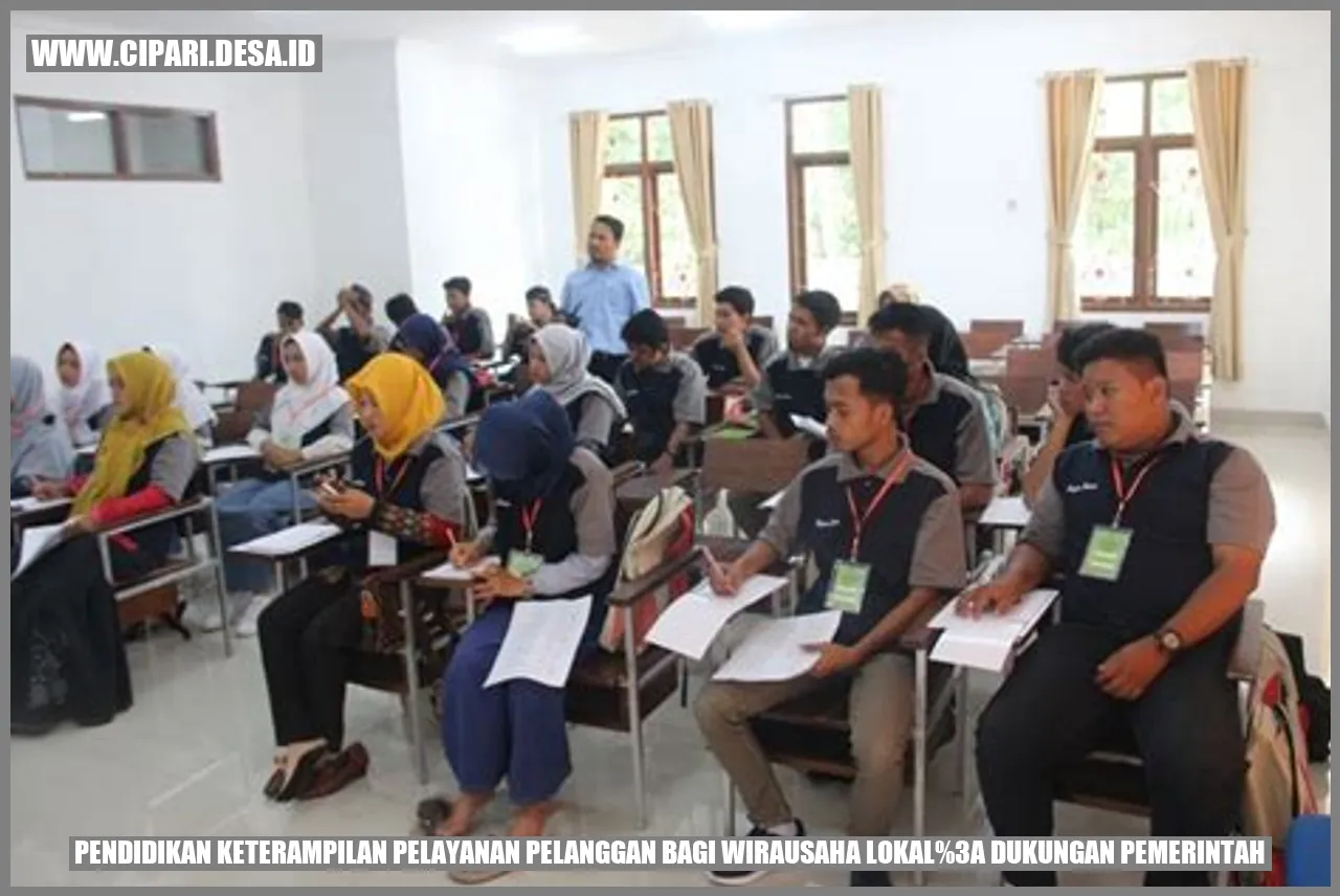 Pendidikan Keterampilan Pelayanan Pelanggan bagi Wirausaha Lokal: Dukungan Pemerintah