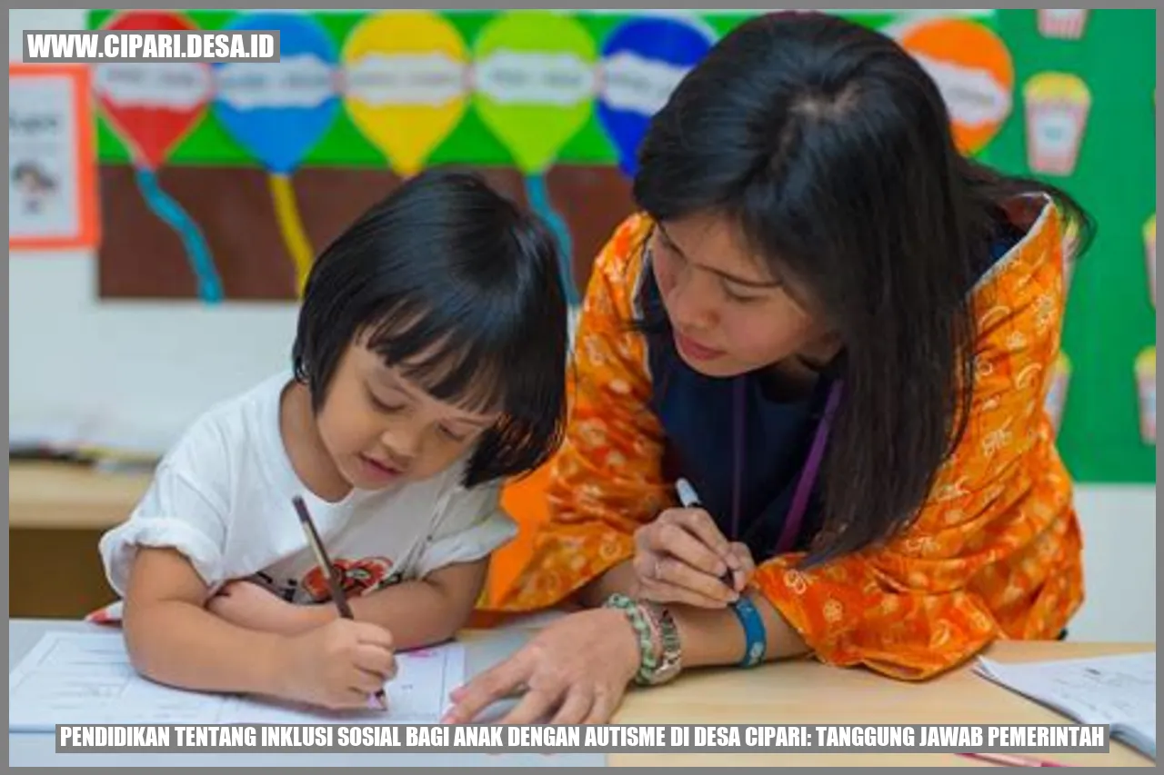 Pendidikan inklusi sosial bagi anak dengan autisme di Desa Cipari