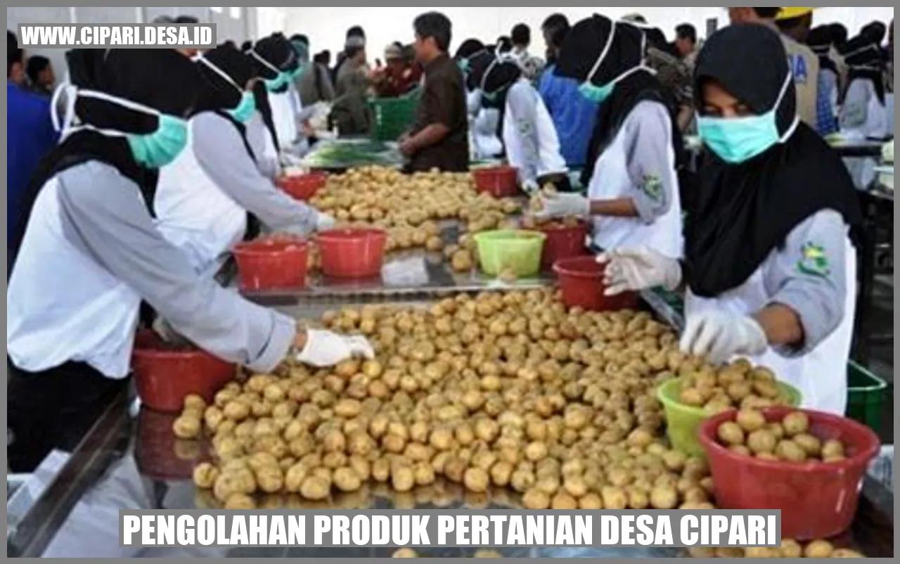 Pengolahan Produk Pertanian Desa Cipari