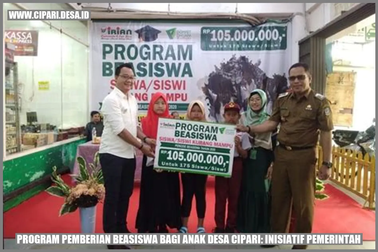 Program Pemberian Beasiswa bagi Anak Desa Cipari: Inisiatif Pemerintah